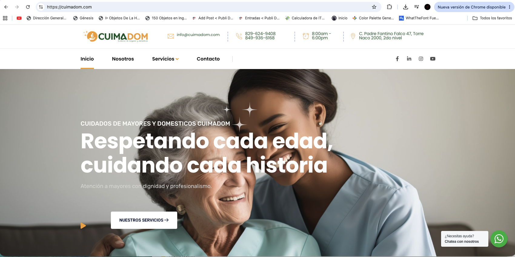 Cuidados de Mayores y Domésticos – CUIMADOM